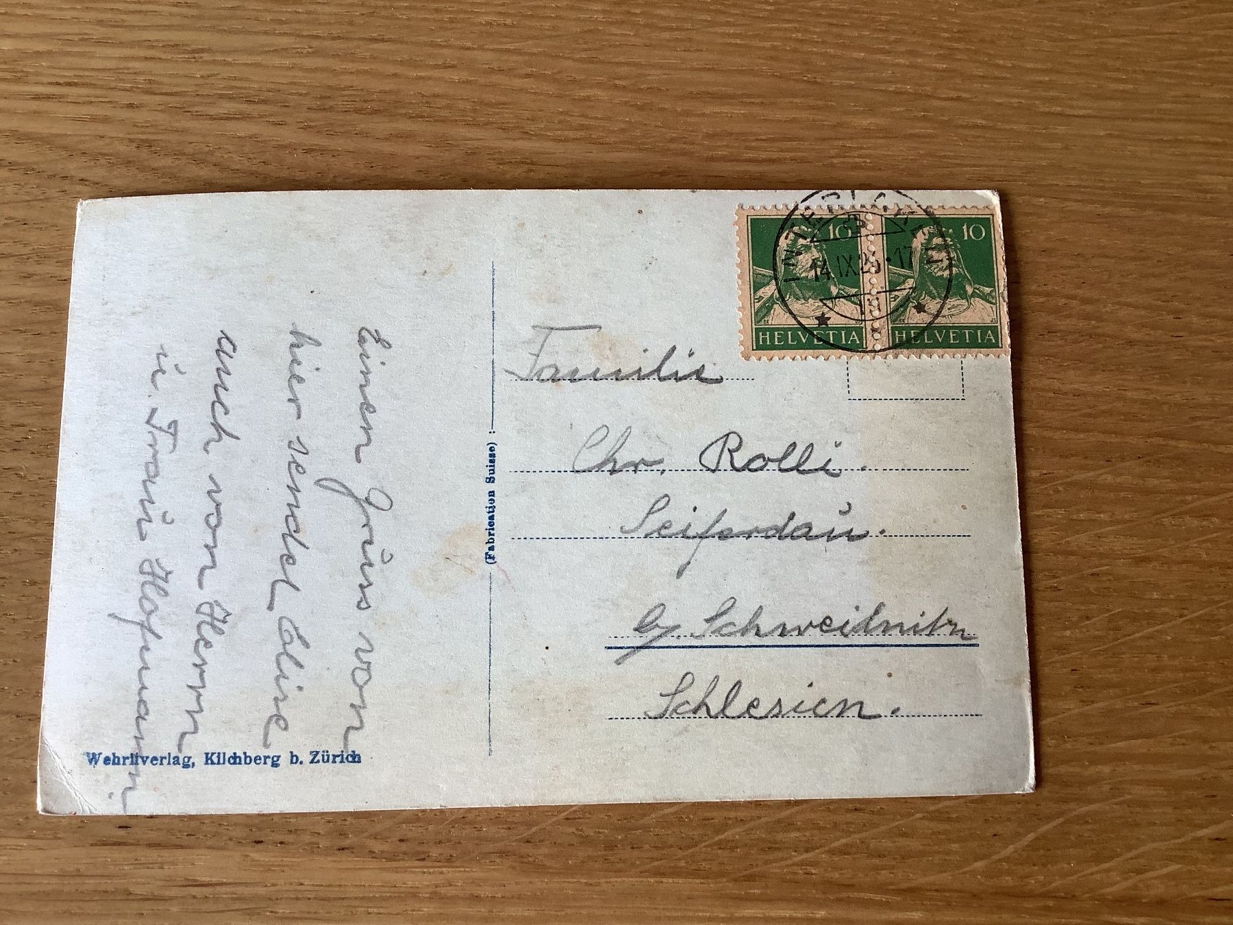 Cartoline postali: Interlaken Kursaal 1926 – Usato da Bassersdorf venduto da F-104fan 1