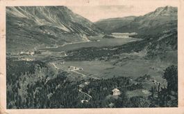 Alte Ansichtskarte Maloja Pass, Silsersee, vintage, 1927