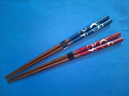 Made in Japan Disney lacquerware CHOPSTICKS set/Stäbchen!