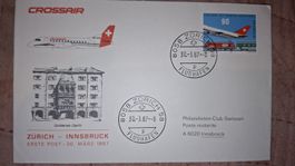 Swissair Zürich - Innsbruck 30.03.1987