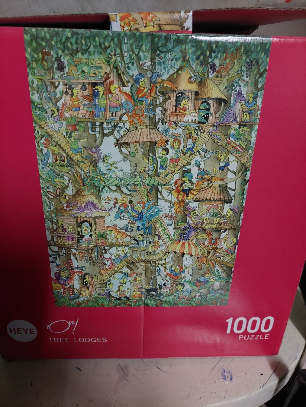Heye Puzzle: Heye Puzzle tree Lodges 1000 – Usato da Sissach venduto da zwwerg 1