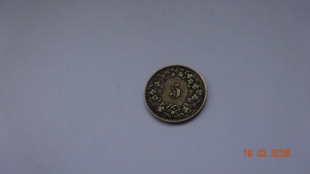 Toutes les monnaies: 5 Rappen 1874 Billon – D'occasion à bassecourt par Oursvert 1