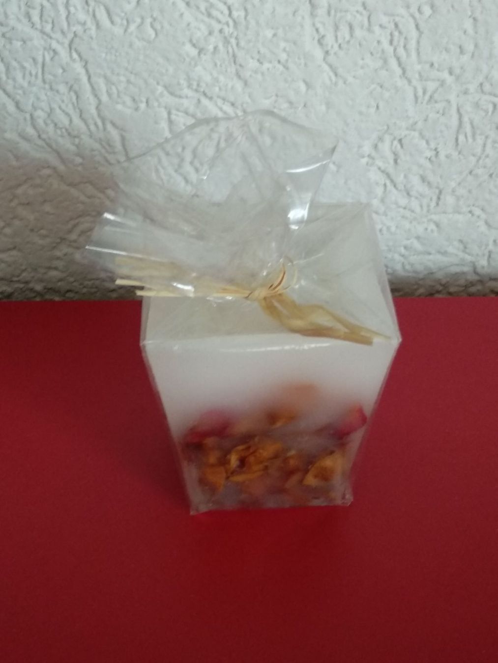Candele: Kerze mit Rosenblüten – Nuovo (secondo la descrizione) da Schwyz venduto da Vesparider01 2