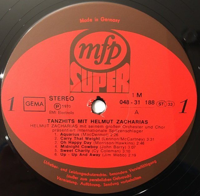 Dischi in vinile: Tanzhits mit Helmut Zacharias (LP) – Usato da Grüningen venduto da azulvinyl 2