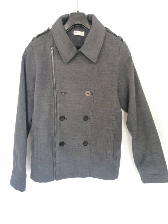 graue Jacke Mantel Gr. S