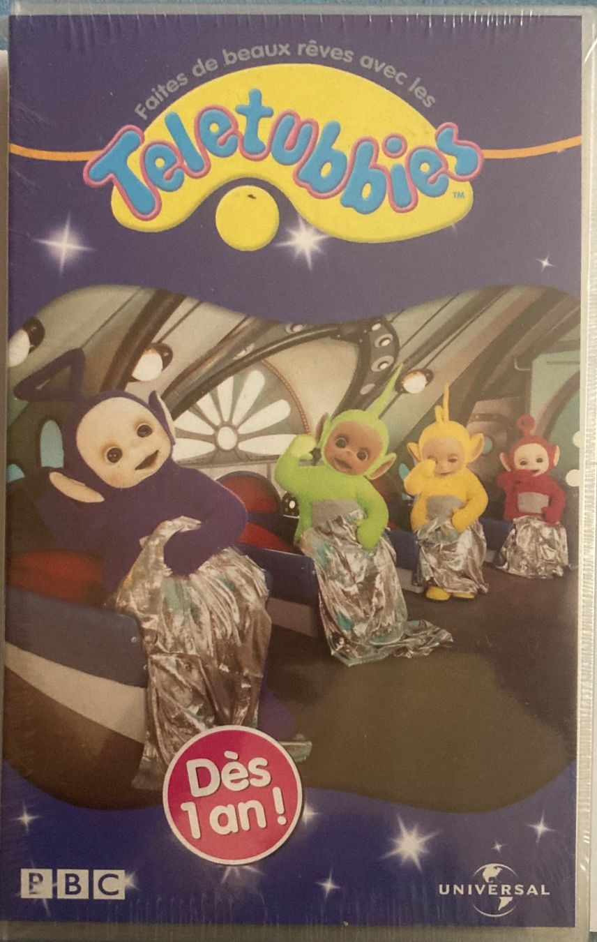 Tutti i VHS: FAITES DE BEAUX RÊVES AVEC LES TELETUBBIES – Nuovo e nell'imballaggio originale da Poliez-Pittet venduto da Newtown-Records