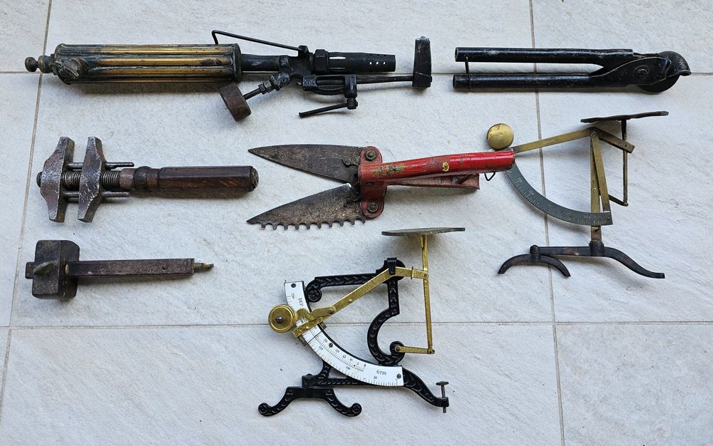 Lot D'outils Anciens D'horloger - Occasion Bon état, Fabriqué En Suisse, Rare