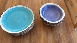 Geschirr-Set, Teller und Schüsseln