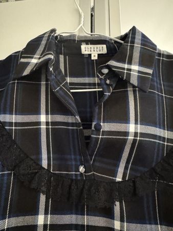 Claudie Pierlot Kleid Karo in Baumwolle