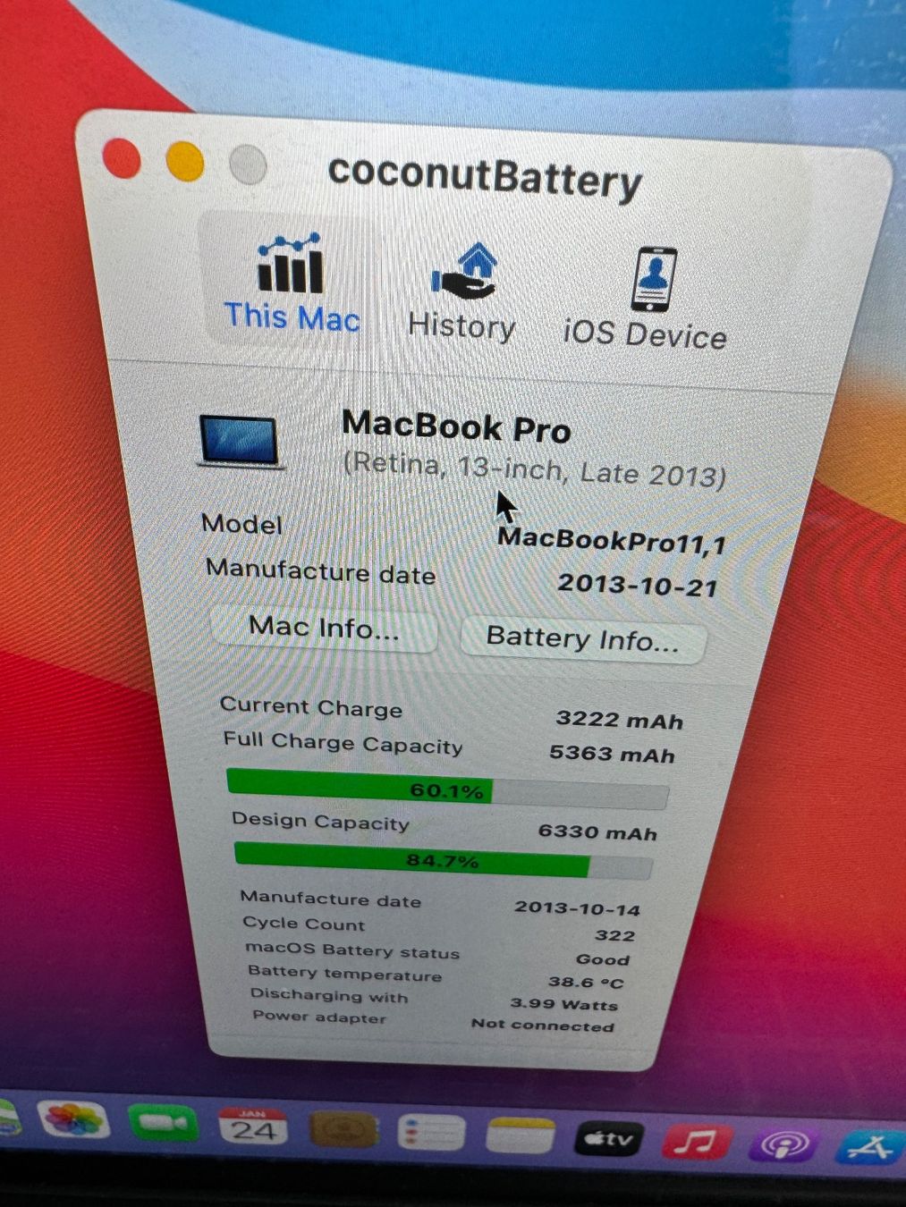 Apple Notebooks: Apple MacBook Pro 13 inkl. Microsoft Office 2021 und SSD – Gebraucht aus Adliswil von Busys 5