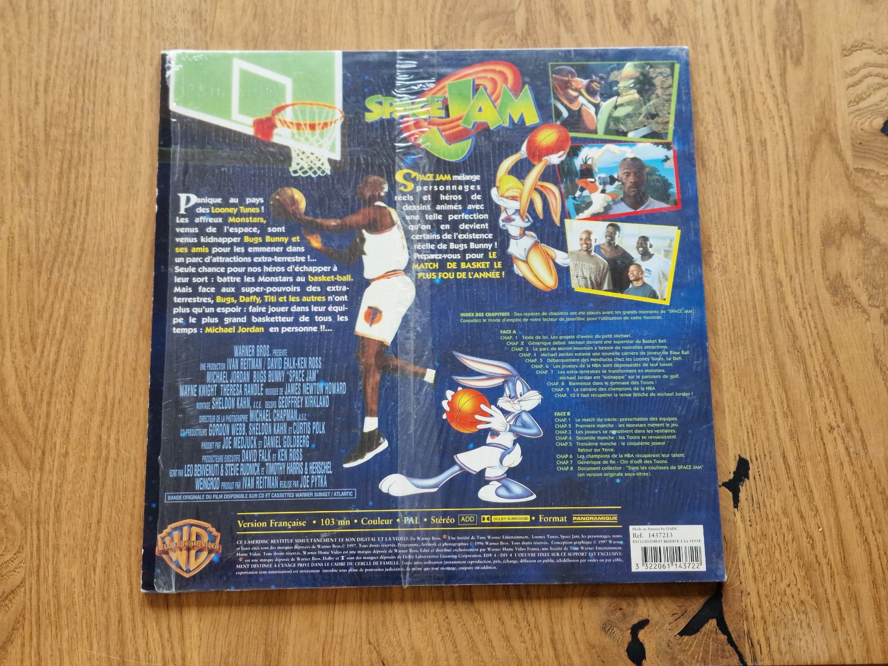 Tutti i DVDs: Space Jam - LaserDisc - PAL VF – Usato da Courgenay venduto da Periote00 1