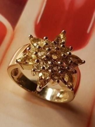 Anelli: Neu :Citrintropfen und Bergkristalle – Nuovo (secondo la descrizione) da Unterägeri venduto da Altgoldschmuck 2