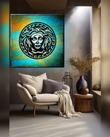 Abstraktes Medusa-Bild 40x40 von mir gemacht
