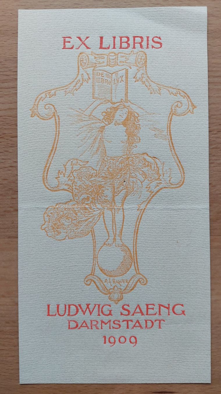 Grafica & Litografie: Exlibris Alexandre de Riquer - Original Grafik – Usato da Obfelden venduto da Knauserig2026