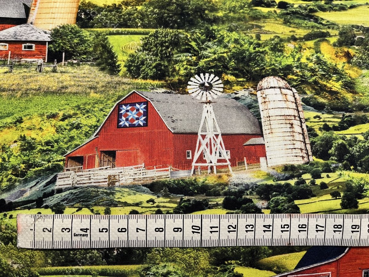 Tissus: Patchworkstoff Farmerhäuser – Neuf (Voir description) à Seuzach par KreativmitStoff 1