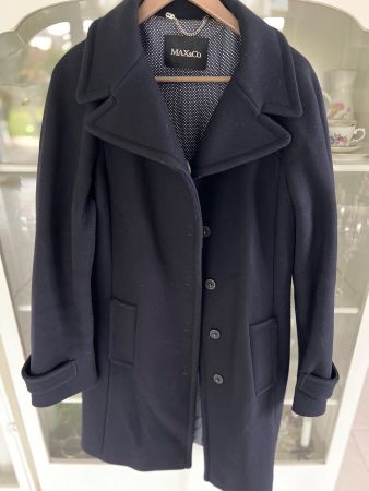 Max&Co. Winter Wollmantel, Dunkelblau, Grösse 38/40