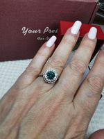 Bague avec zircons