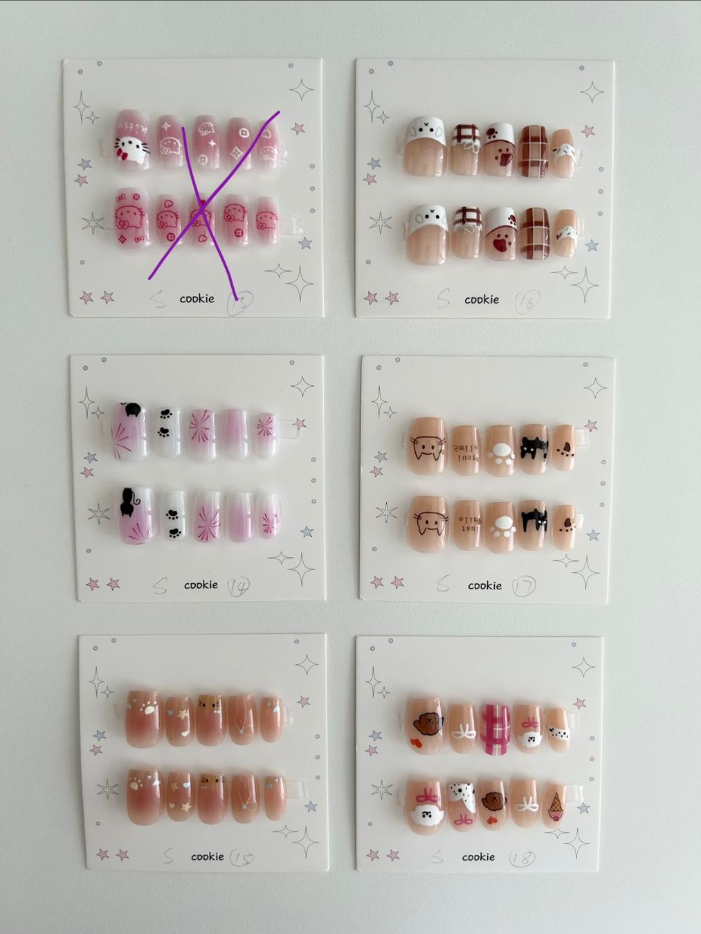 Unghie finte: Press-on nail  - New - short square - size S – Nuovo (secondo la descrizione) da Basel venduto da lau_982w 3