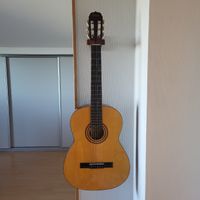 Santander, 6 seitige Akustik Gitarre. Gebraucht. Mit Halter