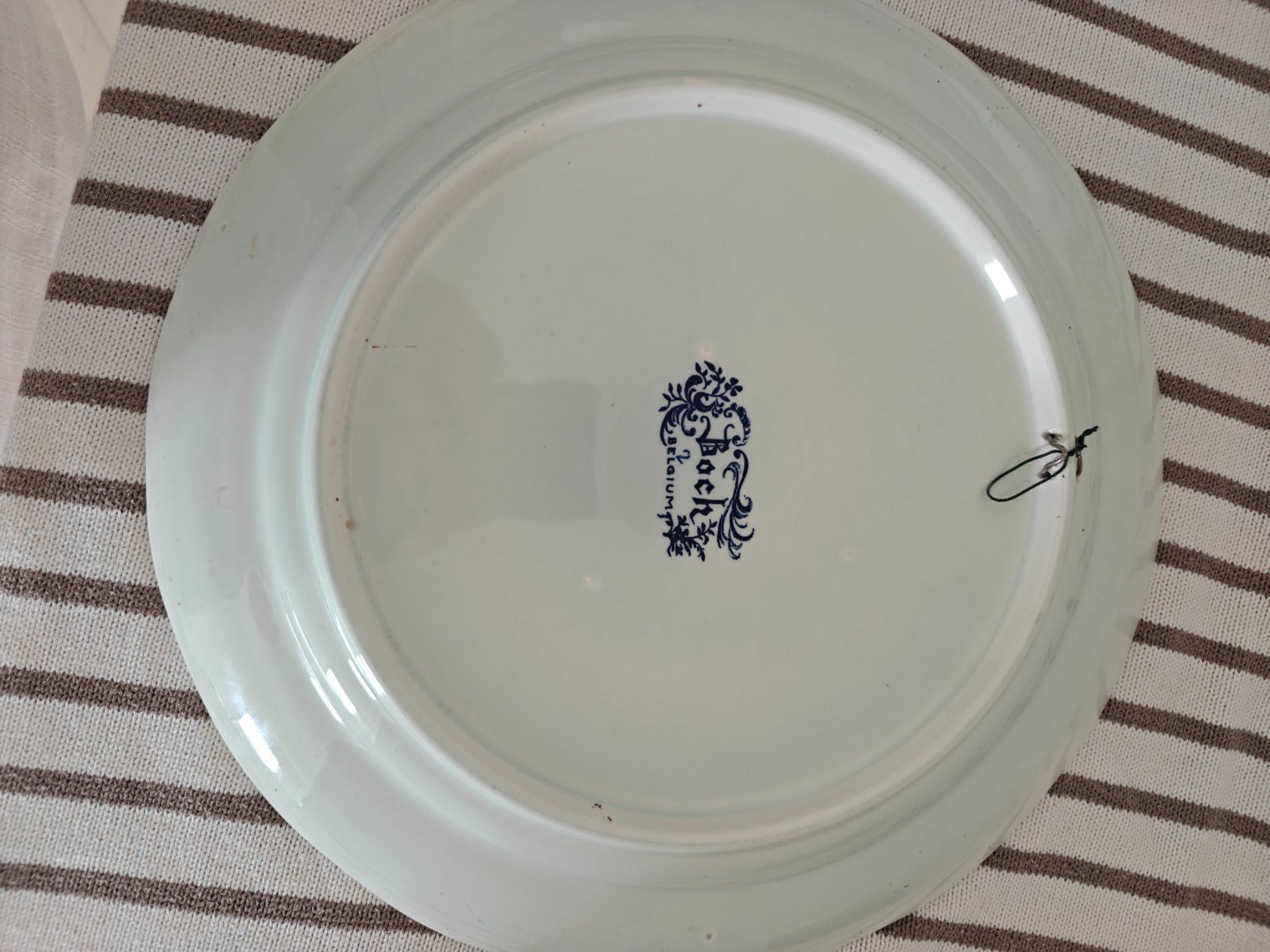 Servierplatten: Bosh Belgium Old Man Sea blue delftware serving platter – Gebraucht aus Geneve von readycat 2
