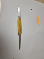 Taschenmesser Bugnard gelb mit Holzsäge und Klinge gebraucht