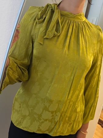 Zara Senfgelbe 3/4 Bluse