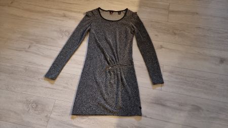 Maison Scotch Kleid, grau meliert, Gr. S – Herbst-Look! neuw