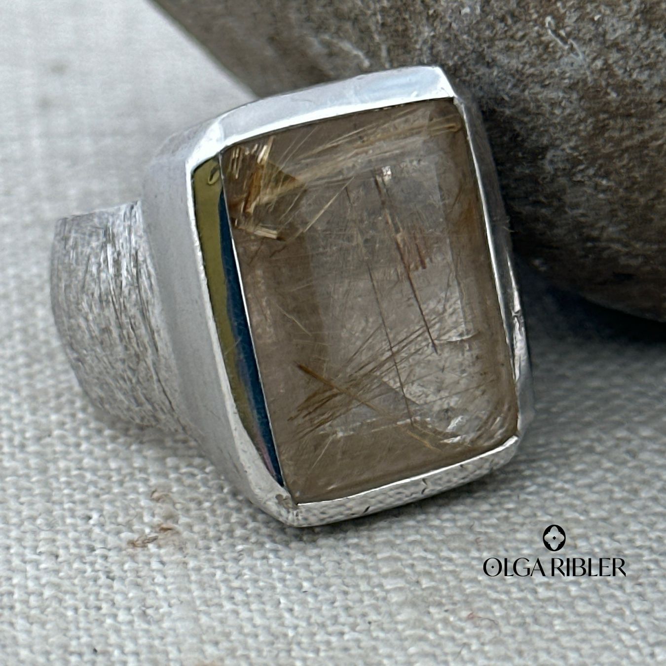 Olga Ribler Anelli: Unikate Silber Ring 925 mit Rutilquarz Grösse 58 – Nuovo (secondo la descrizione) da Luzern venduto da Schmuckoutlet 6