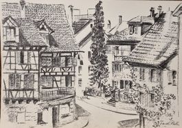 Lithographie Trudi Raths 1967 Horgen