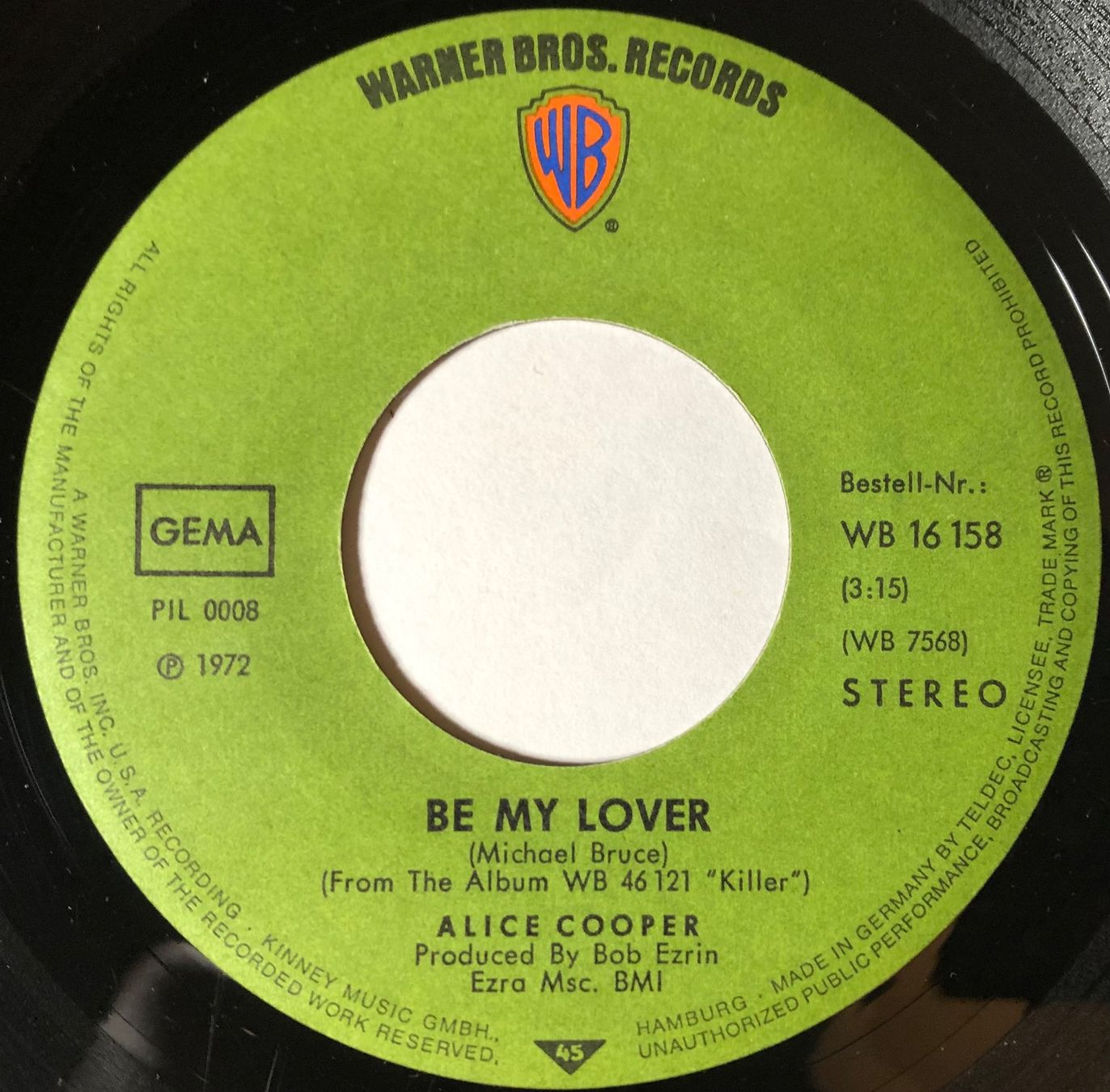Dischi in vinile: ALICE COOPER - BE MY LOVER – Usato da Poliez-Pittet venduto da Newtown-Records 2