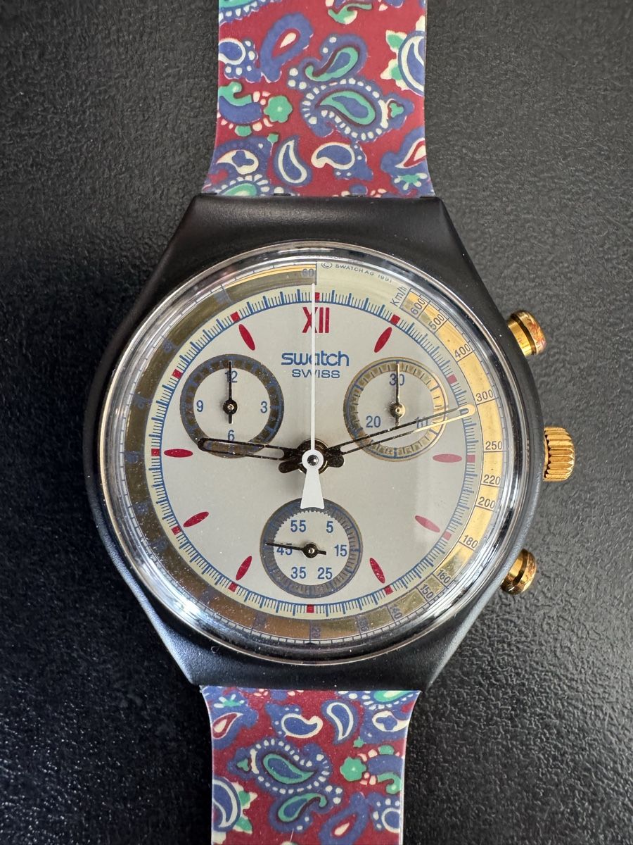 Swatch Orologi: Swatch Chrono (SCB108) Award – Nuovo e nell'imballaggio originale da Künten venduto da Spike17 1