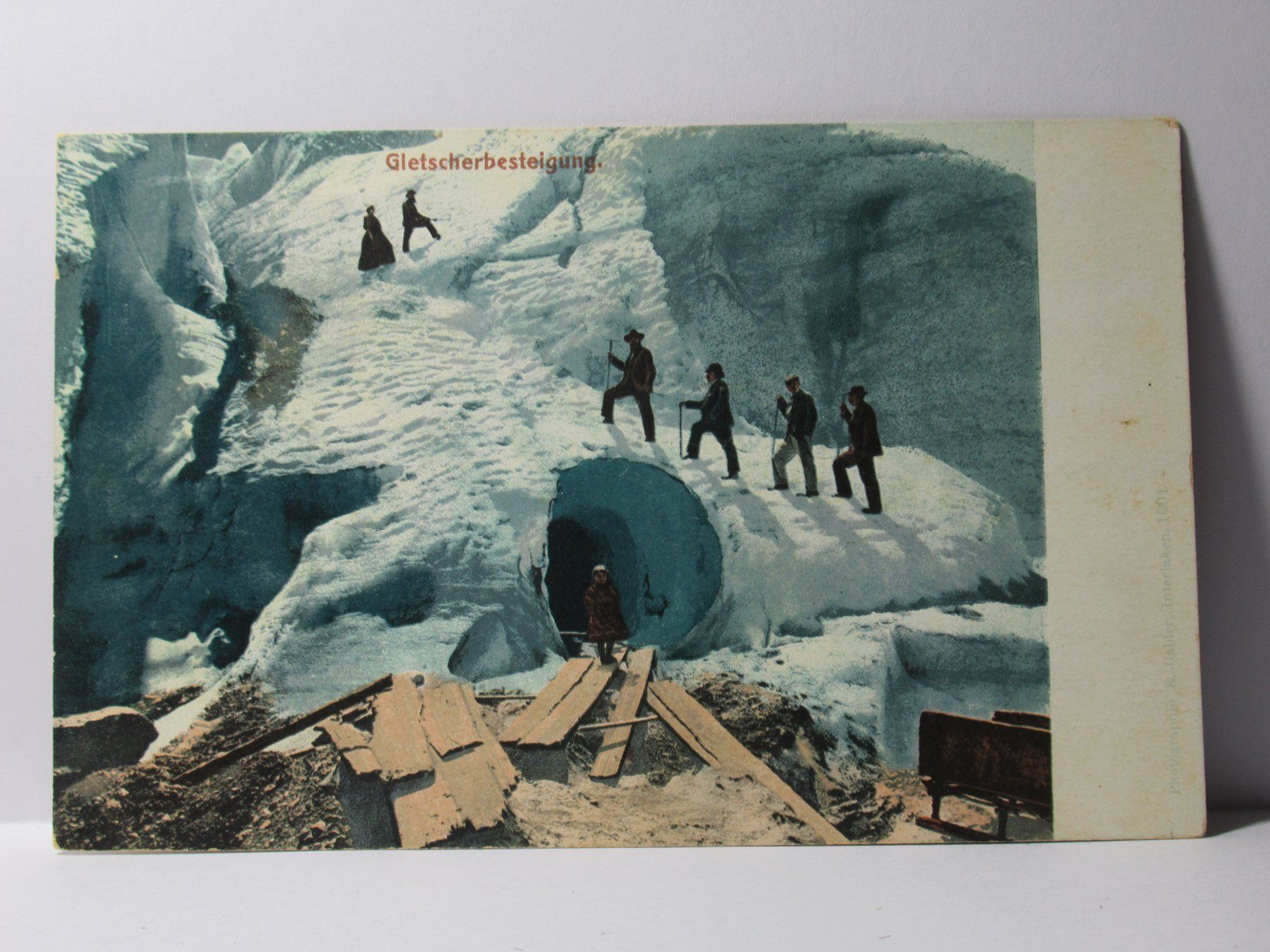 Cartoline postali: Gletscherbesteigung , Bergsteiger – Nuovo (secondo la descrizione) da Grenchen venduto da Bluemchen1900