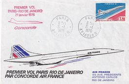 Air France Sonderflug Concorde Paris - Rio de Janeiro 1976