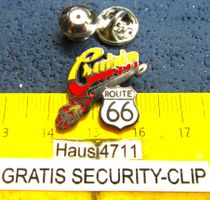 ROUTE 66 CRUISIN SCHMUCK-PIN ENAMEL USA mit SECURITY-CLIP