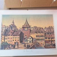 Bild Stadtansicht Basel "Das Rheintor zu Basel" von 1985