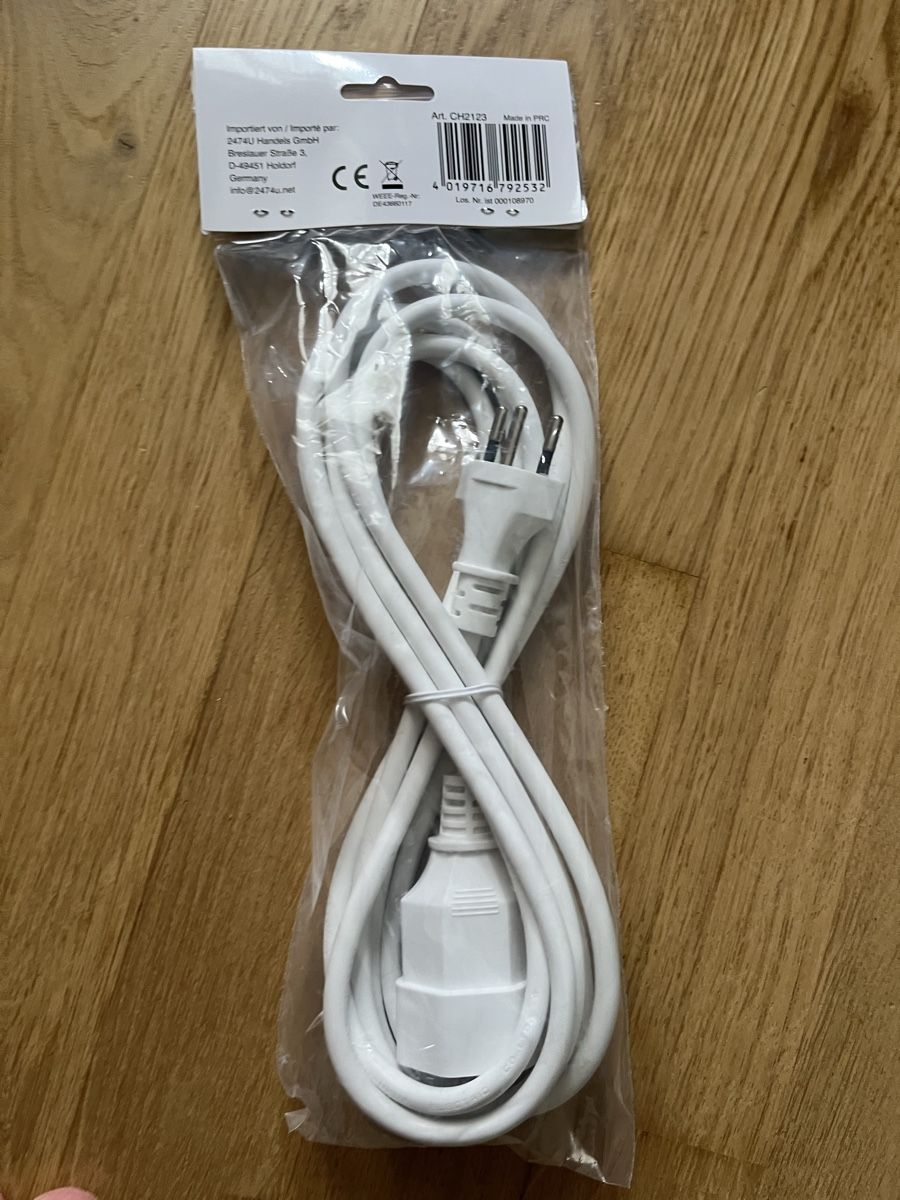 Cavi: Rallonge électrique Tecnoteq 3 mètres blanc neuf – Nuovo e nell'imballaggio originale da Dornach venduto da hmk_bl6q 2