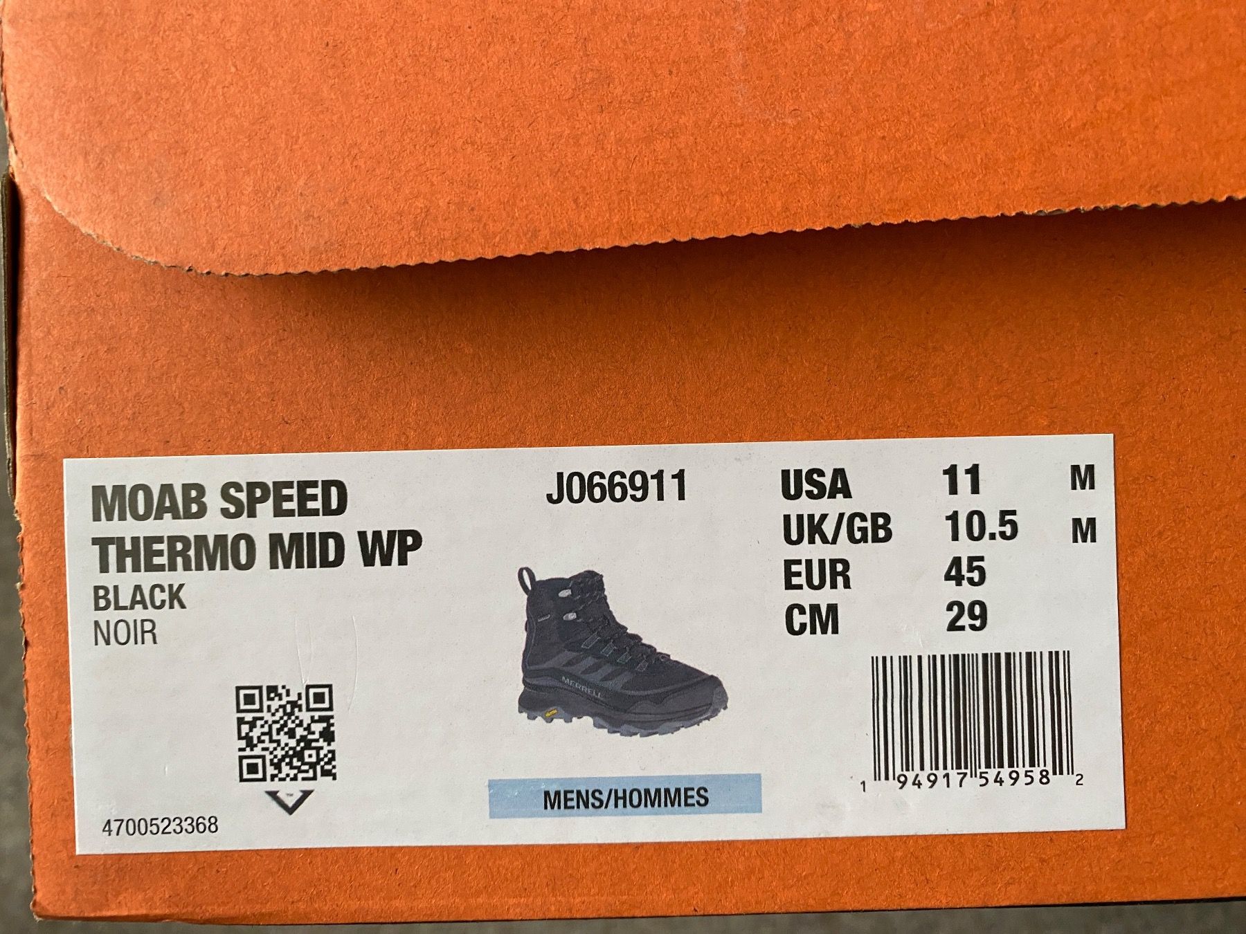 Merrell Scarpe da uomo: Neuer Merrell MOAB SPEED THERMO MID WP, Winterschuhe, Gr. 45 – Nuovo e nell'imballaggio originale da Thun venduto da dane_pao 9