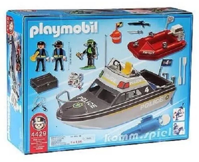 Playmobil Giocattoli: Playmobil 4429 Polizei Schiff Boot Taucher Einsatz – Usato da Vinelz venduto da Ricardo-Jo 1