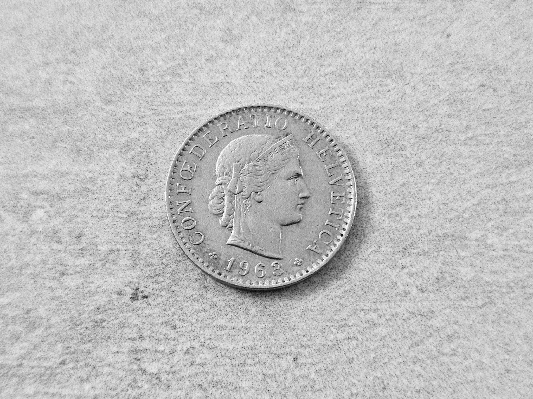 Tutti le monete: 1963 20-Rappen Münze – Usato da Kilchberg ZH venduto da Richard_