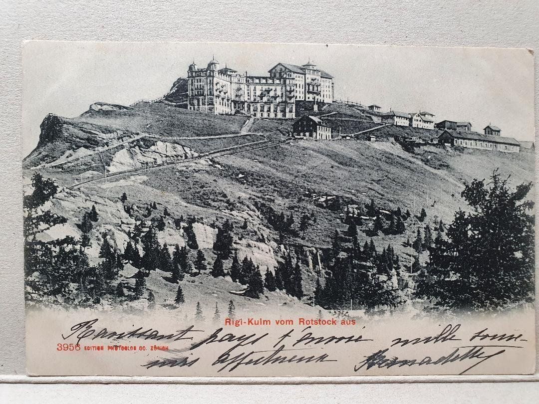 Cartoline postali: RIGI - KULM  -  vom Rotstock aus  -  1905 – Usato da Delémont venduto da Domdom1