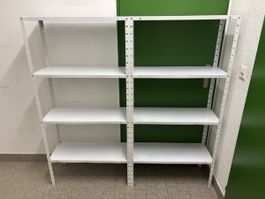 Metallregal weiss 8 Fächer gebraucht