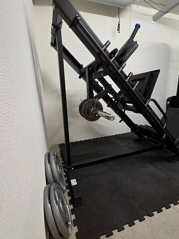 Maxxus Hometrainer: MAXXUS 2in1 Beinpresse & Hackenschmidt inkl. Hantelscheiben – Gebraucht aus Volketswil von AP79 4