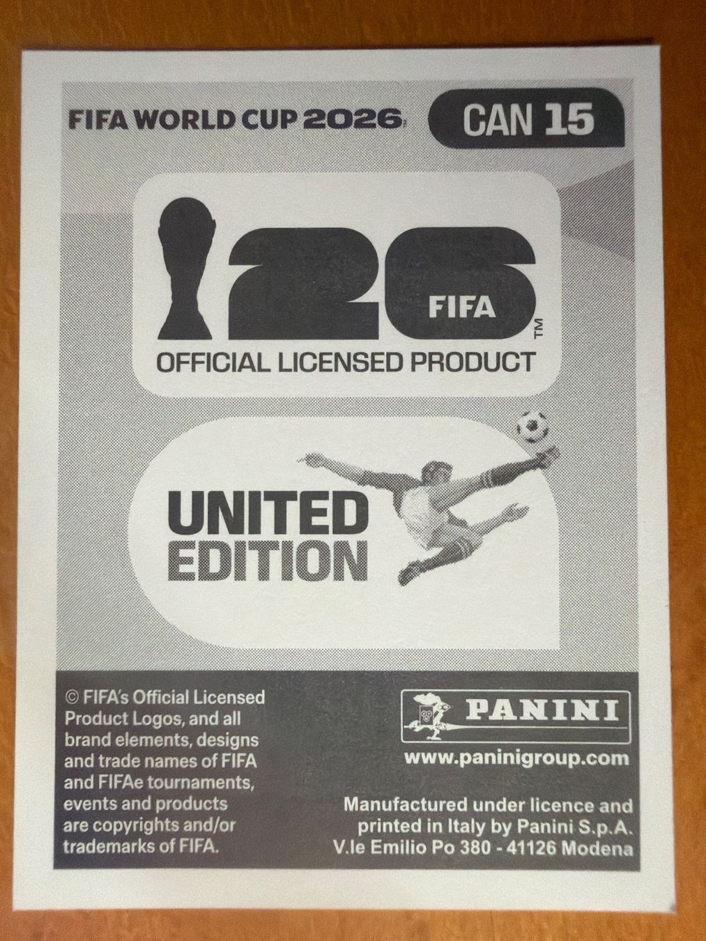 Panini Cartes à collectionner: Panini CAN15 – Neuf (Voir description) à Susten par Rechnun 1