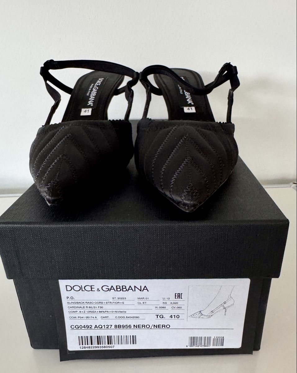 Dolce & Gabbana Scarpe da donna: Dolce & Gabbana Slingback Pumps black – Usato da Unterägeri venduto da san_6qcx 1