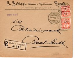Brief,  G. Schäppi Zürich - Basel 1904