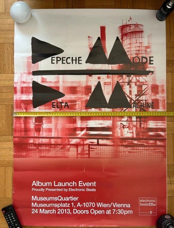 Poster & Bilder: Depeche Mode Promo poster Delta Machine launch Wien – Neu (gemäss Beschreibung) aus Paradiso von dep_qf5s 1