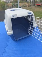 Transportbox für Haustiere blau grau guter Zustand