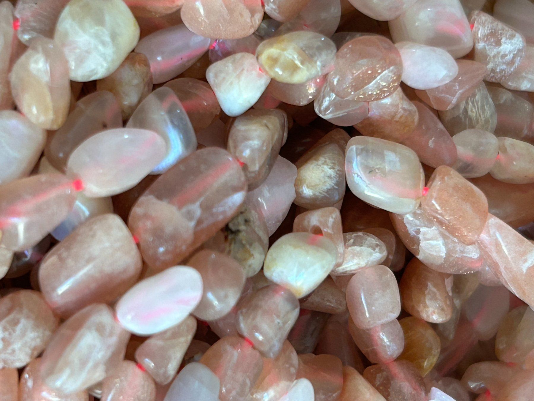 Edelsteine: Strang echte sunstone Nuggets 6-8 mm – Neu und originalverpackt aus Niederrohrdorf von Ytobi 1