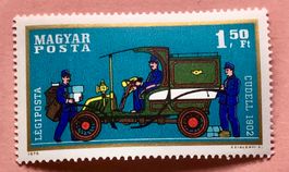 Briefmarken aus Ungarn Alte Autos UNGESTEMPELT 