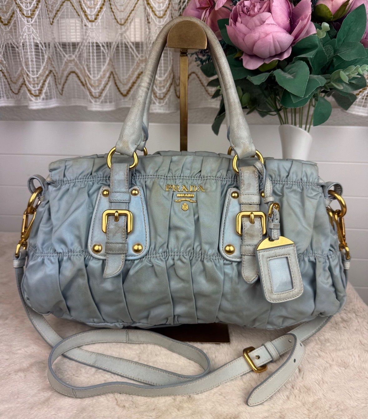 Prada Borse da donna: ORIGINAL PRADA TESSUTO GAUFRE HANDTASCHE – Usato da Uster venduto da leo_vnv5